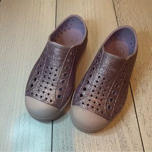 Purple Glitter Bling Native size 10